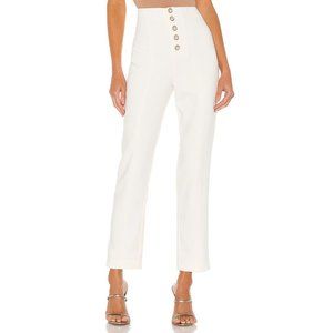 Lovers + Friends Metropolis Pant in Snow White X- Large New pearl buttons